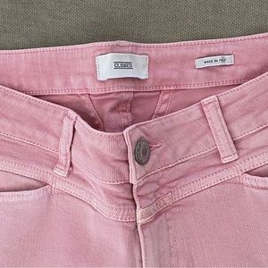 New CLOSED Starlet Crop Jeans Pink Size 29